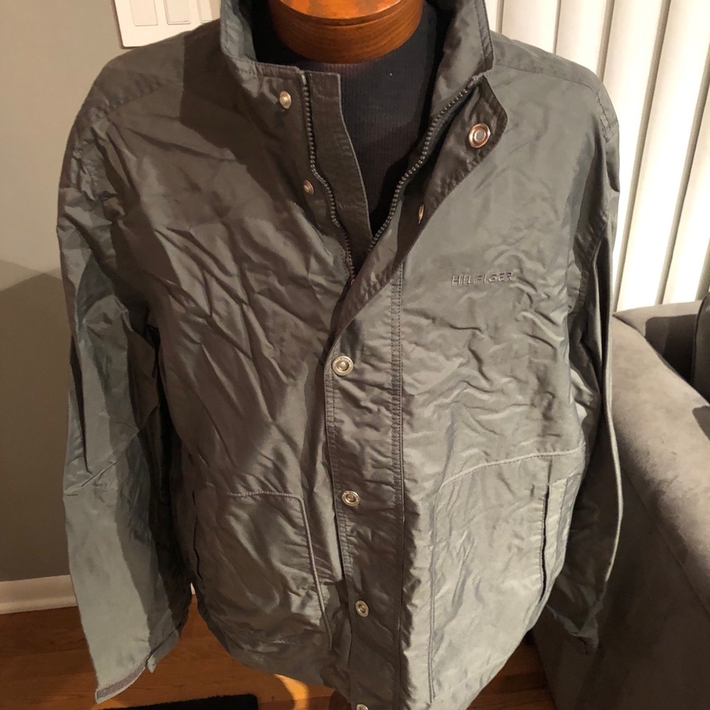 Khaki green Tommy Hilfiger nylon jacket size xxl